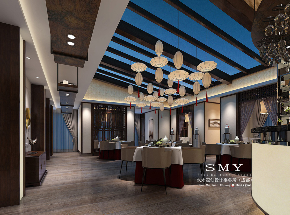 酒店現(xiàn)代中式餐包設(shè)計(jì)，中式空間布置