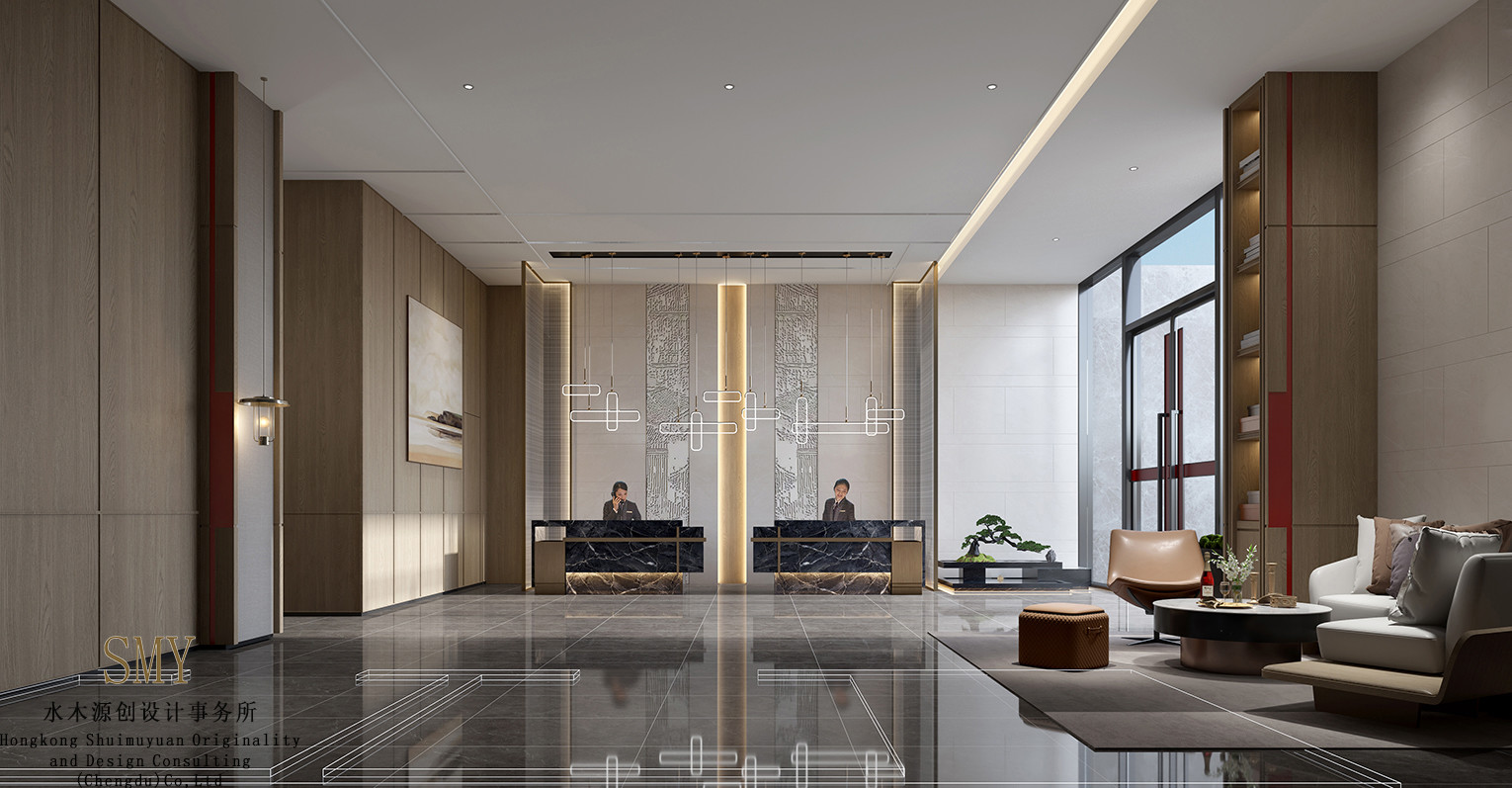 快捷酒店、酒店大廳設(shè)計